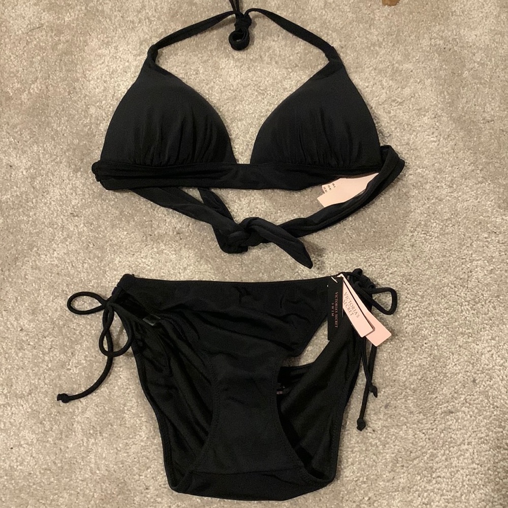 Victoria Secret Swim - black bathing suit set